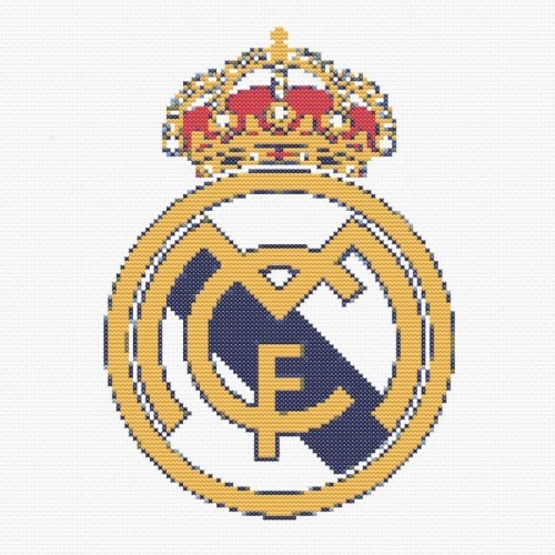 Escudo de Fútbol de Madera Grande Real Madrid